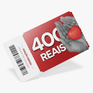 Doação mensal de R$ 400