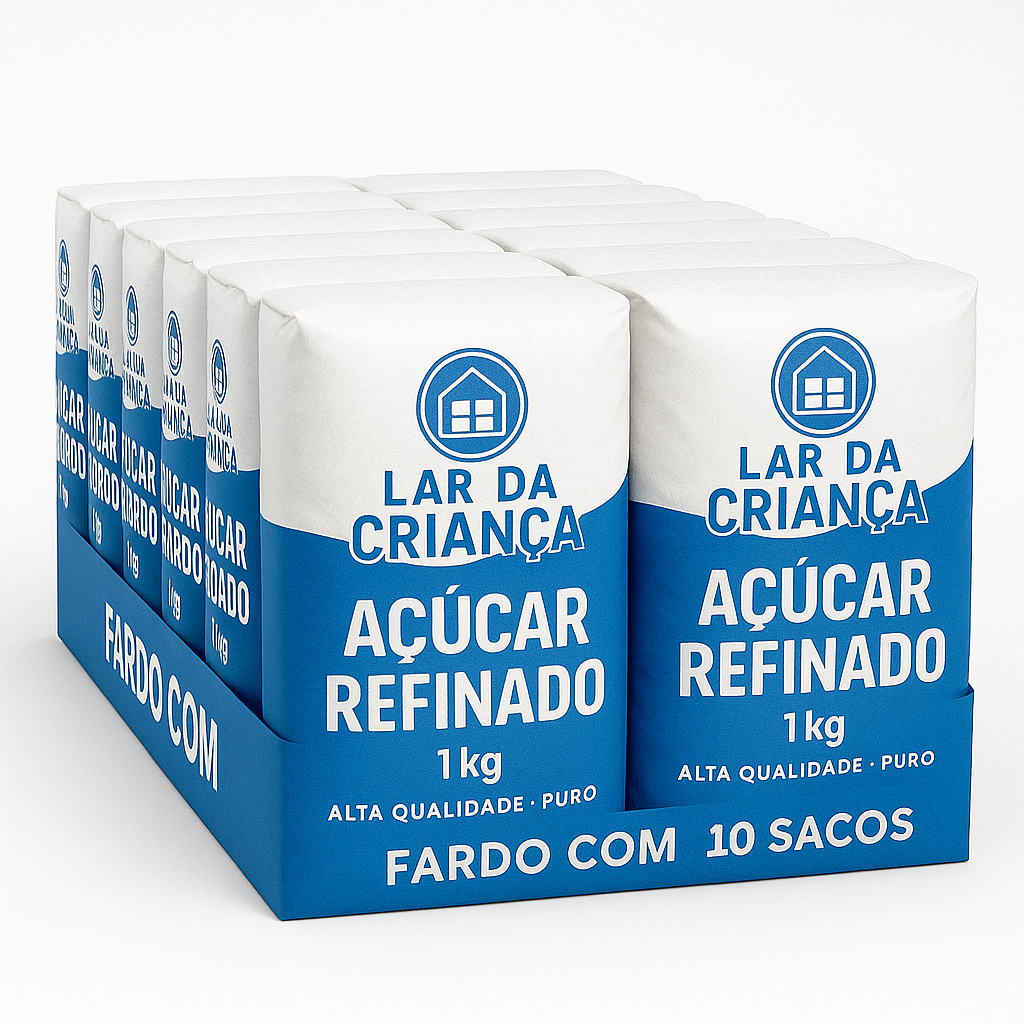 Açúcar Refinado 1Kg com 10 unidades