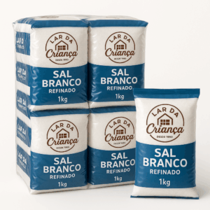 Sal Branco 1Kg com 10 unidades