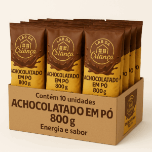 Achocolatado em pó caixa com 10 unidades