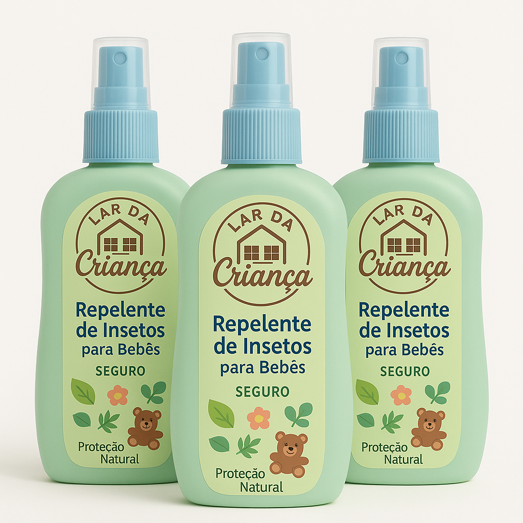 Repelente Contra Insetos para Bebê Kit com 3 Unidades