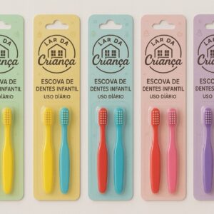 Escova de Dentes Infantil com 10 unidades