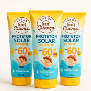 Protetor Solar Infantil Kit com 3 unidades