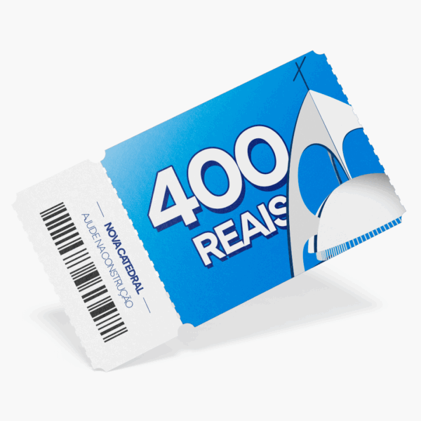 Doação mensal de R$ 400