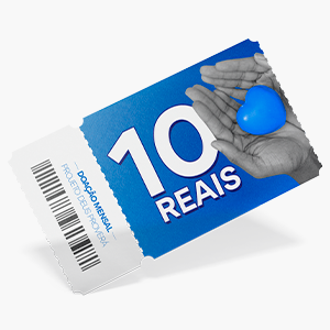 Doação mensal de R$ 10