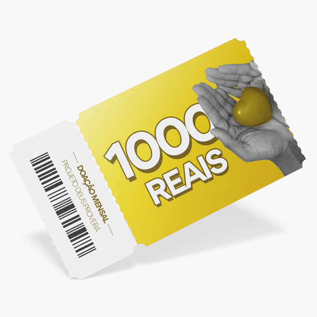 Doação mensal de R$ 1.000
