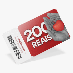 Doação mensal de R$ 200